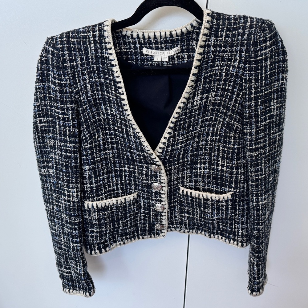 Veronica Beard Bosea cotton-blend tweed jacket-LIKE NEW CONDITION